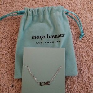 Maya Brenner "Love" Bracelet Silver
